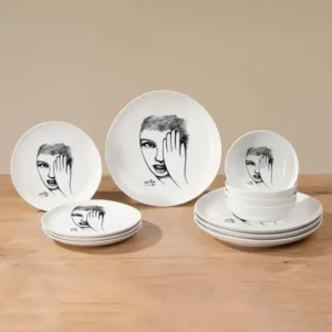 DINNERWARE 12pc SET \ Eye For Detail